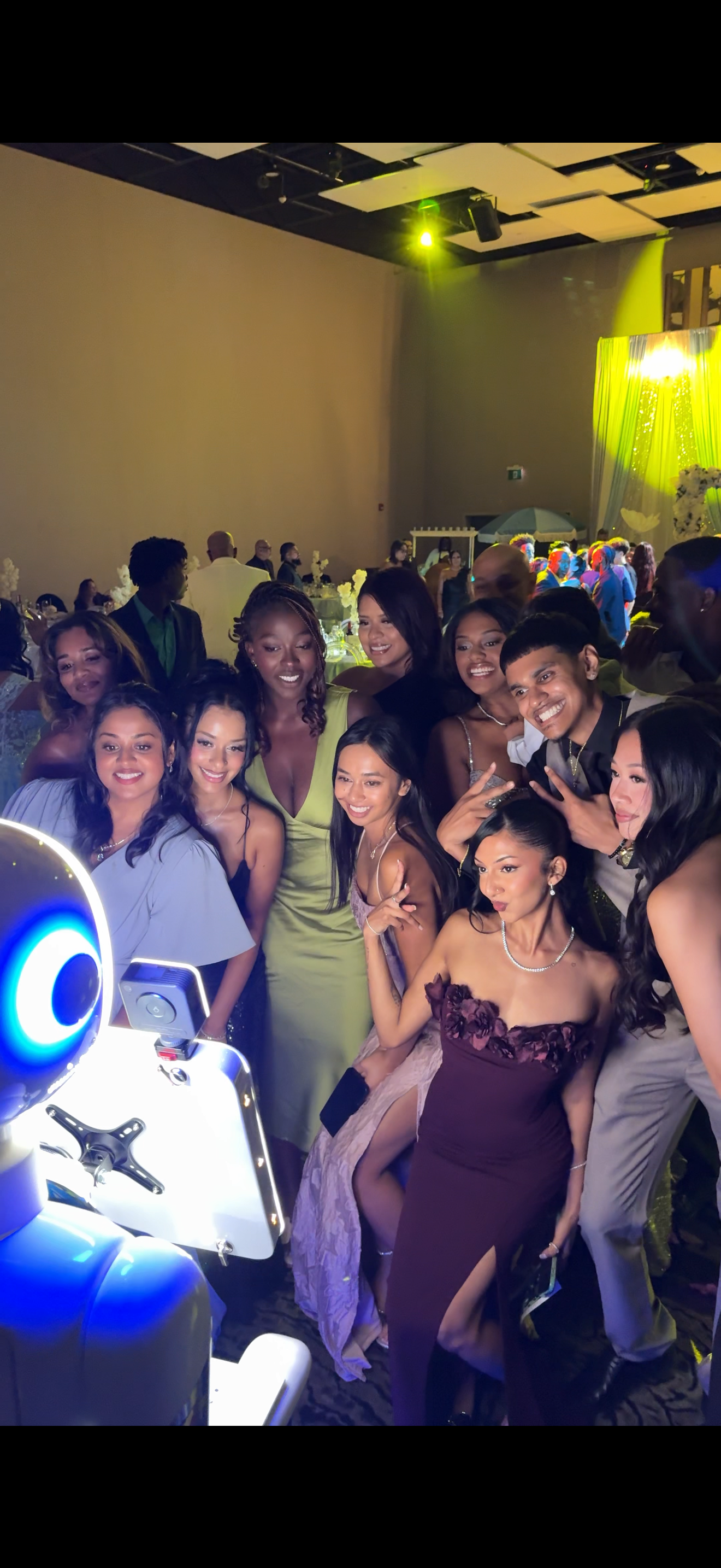 Guests with Robot Photobooth